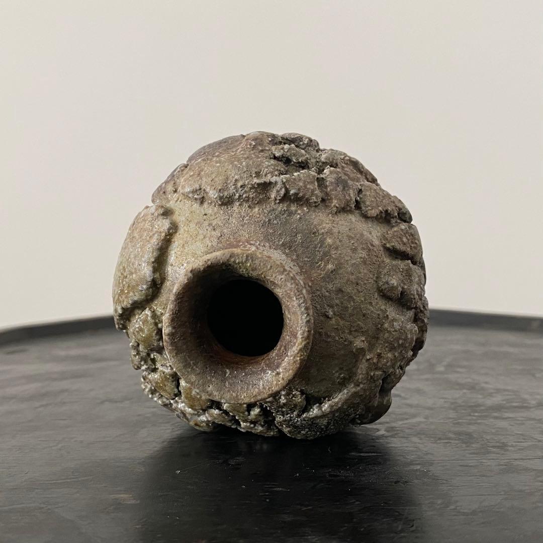 備前焼 原田拾六 「備前乱張小徳利」