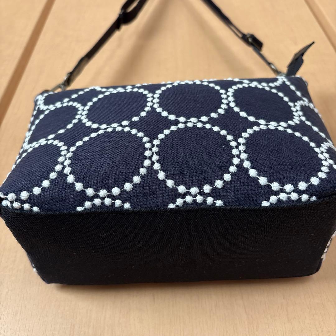 ハンドメイド　ふっくらショルダーバッグ　ミナペルホネン　タンバリン