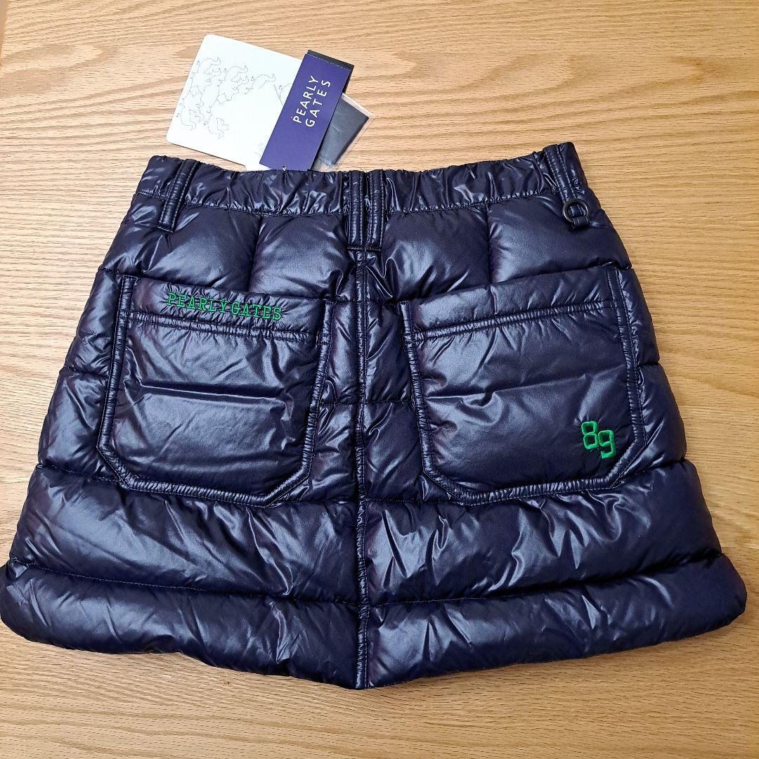 【新品未使用タグ付き】パーリーゲイツ　ダウンスカート　ネイビー