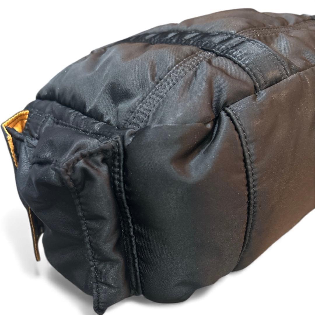 ✨美品✨ポーター／タンカーミニボストン　トートバッグ　ナイロン　黒×オレン