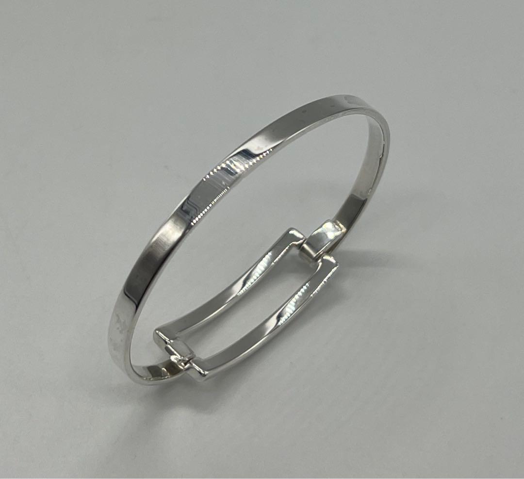 ティファニー TIFFANY オープンレクタングル オープンスクエア バングル