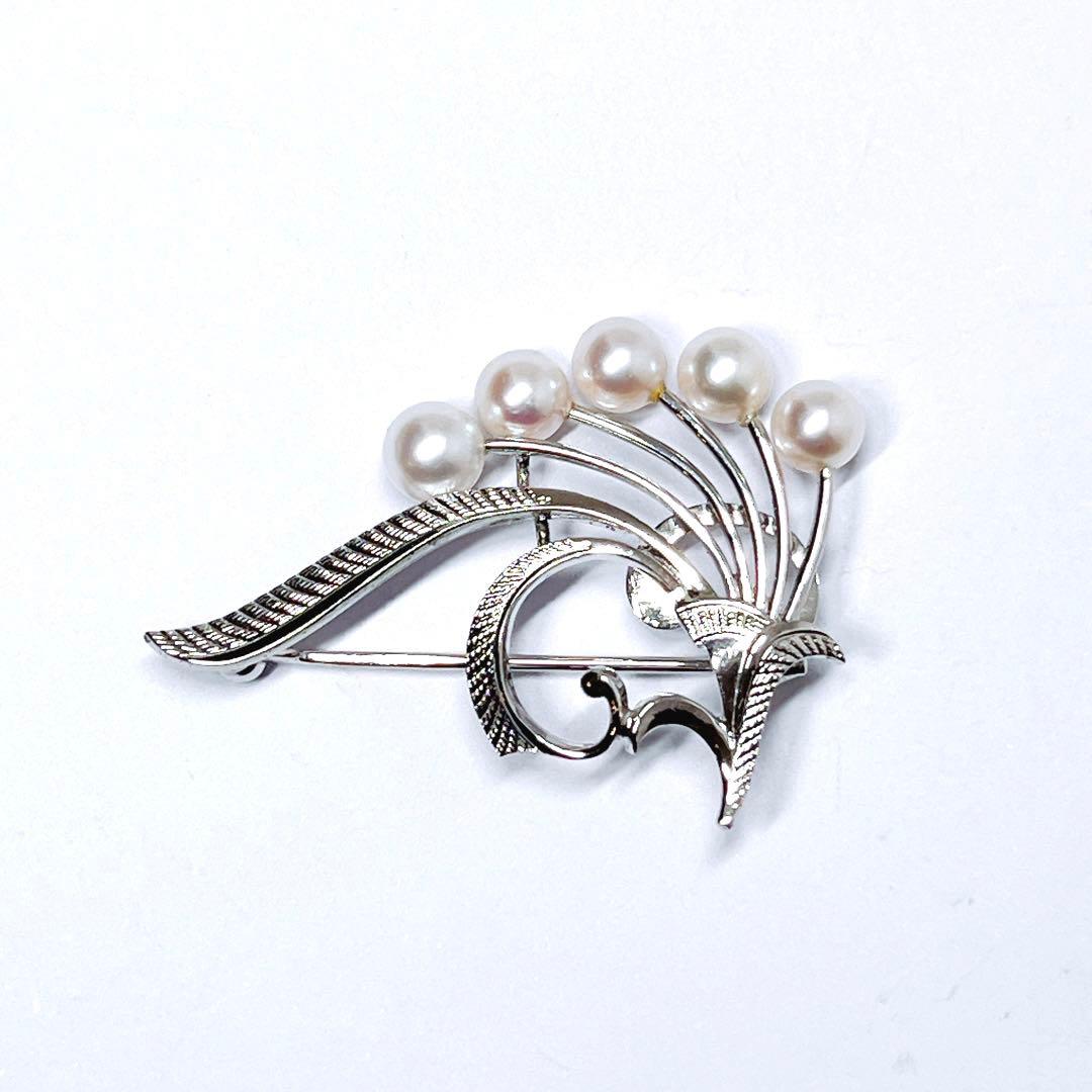 美品✨MIKIMOTO ミキモト パール　ブローチ