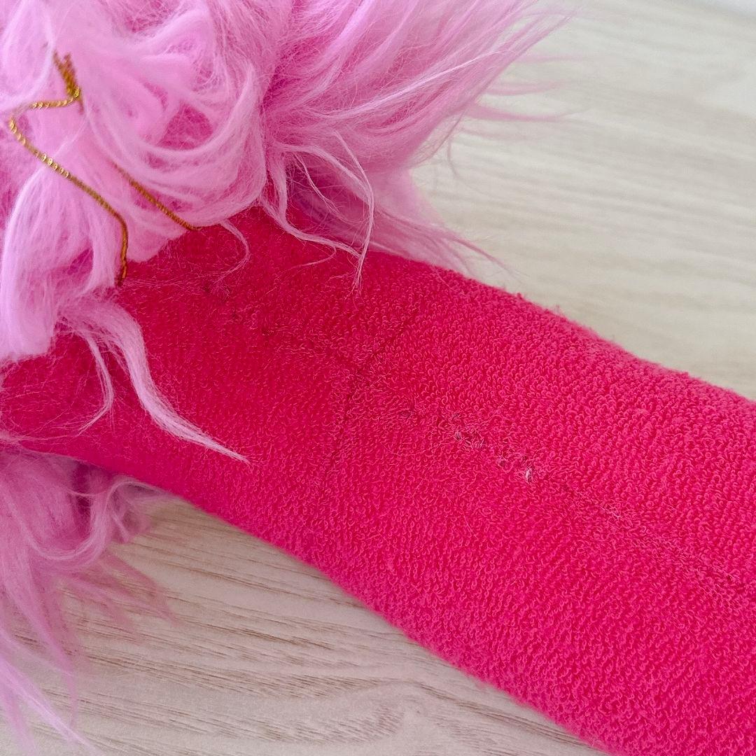 ニャッキ　ブルブルふんわり　ぬいぐるみ　ピンク　レア