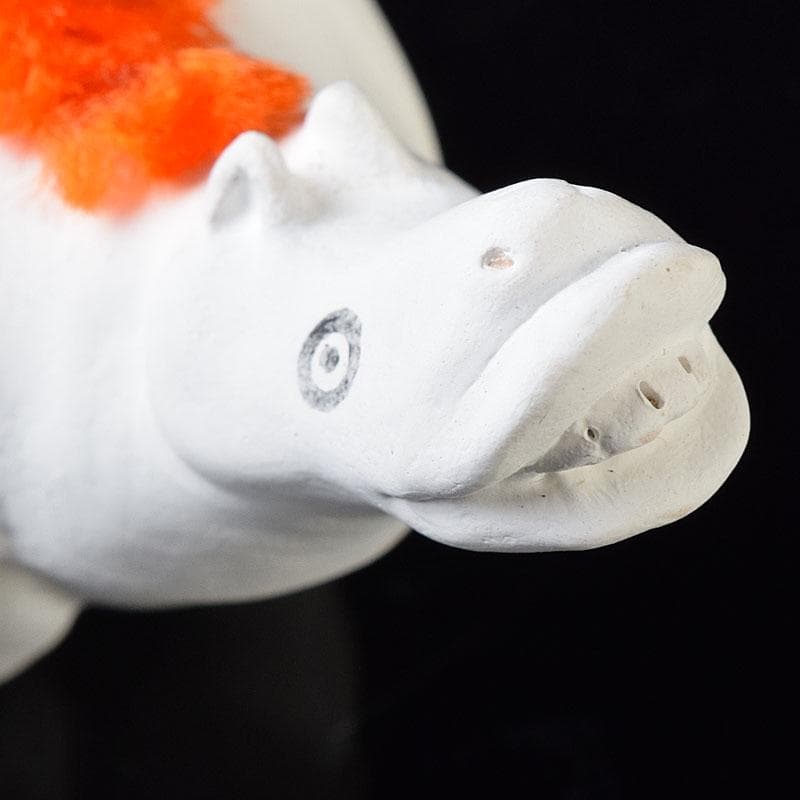 茶道具　佐々木昭楽造　色絵　白馬香合　共布共箱　V　8229