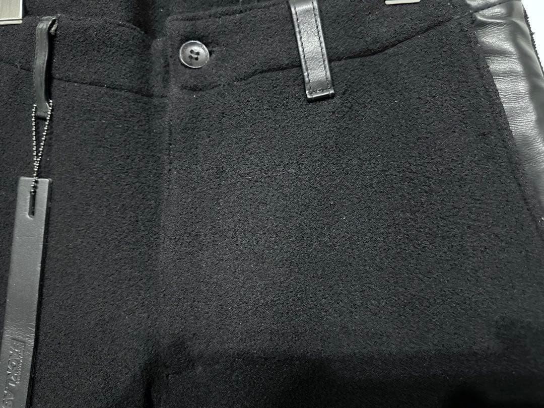 BACKLASHウールストレッチスラックスパンツ/バックラッシュレザーサルエル