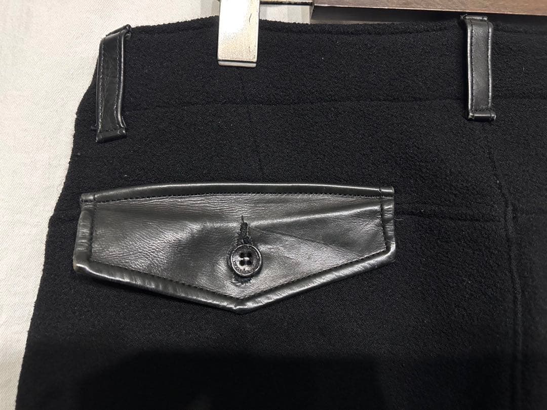 BACKLASHウールストレッチスラックスパンツ/バックラッシュレザーサルエル