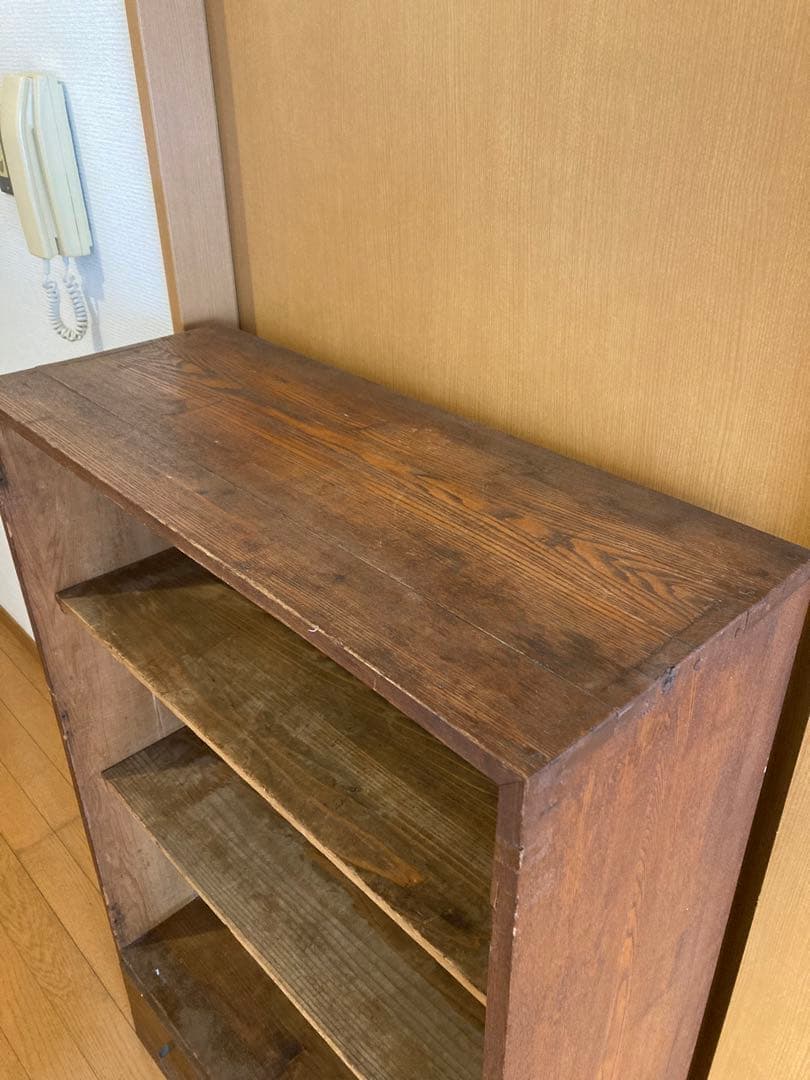 木製本棚 古家具 アンティーク 食器棚