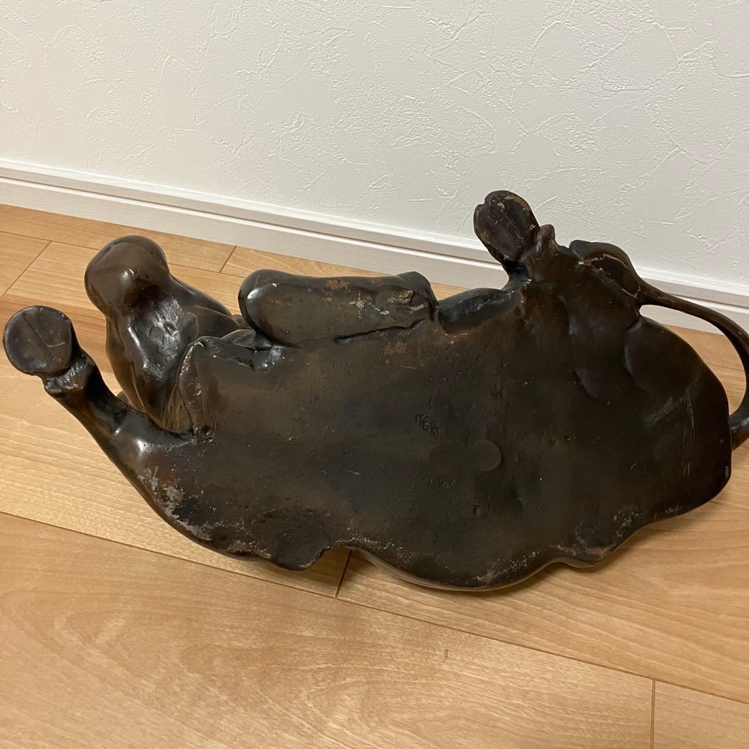 鉄製 牛置物 約12.1kg 約50cm 大型 縁起物 丑年 商売繁盛