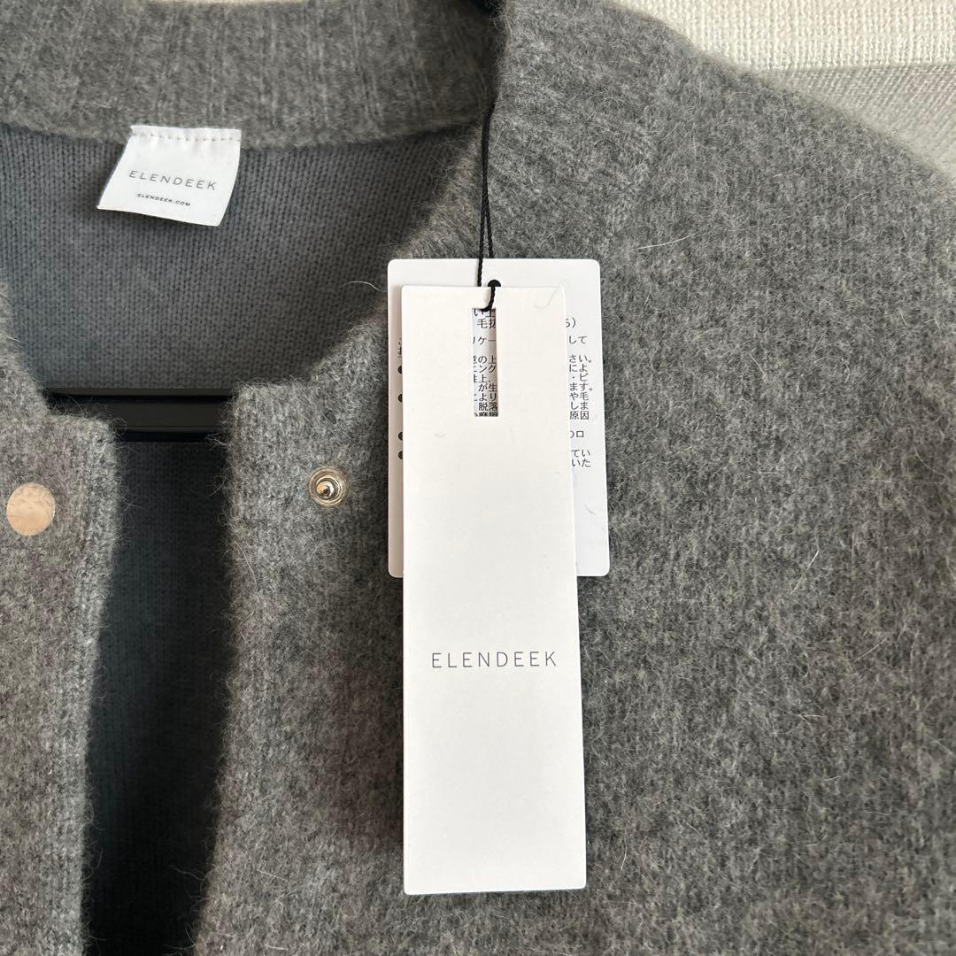 ELENDEEK エレンディーク　CNラクーンミックスブルゾン　グレー