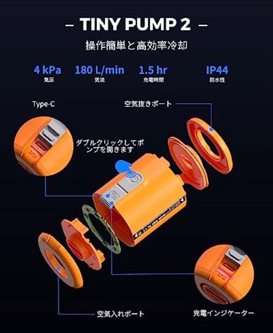 Coleman(コールマン) インフレーターマット 携帯式エアーポンプ　セット