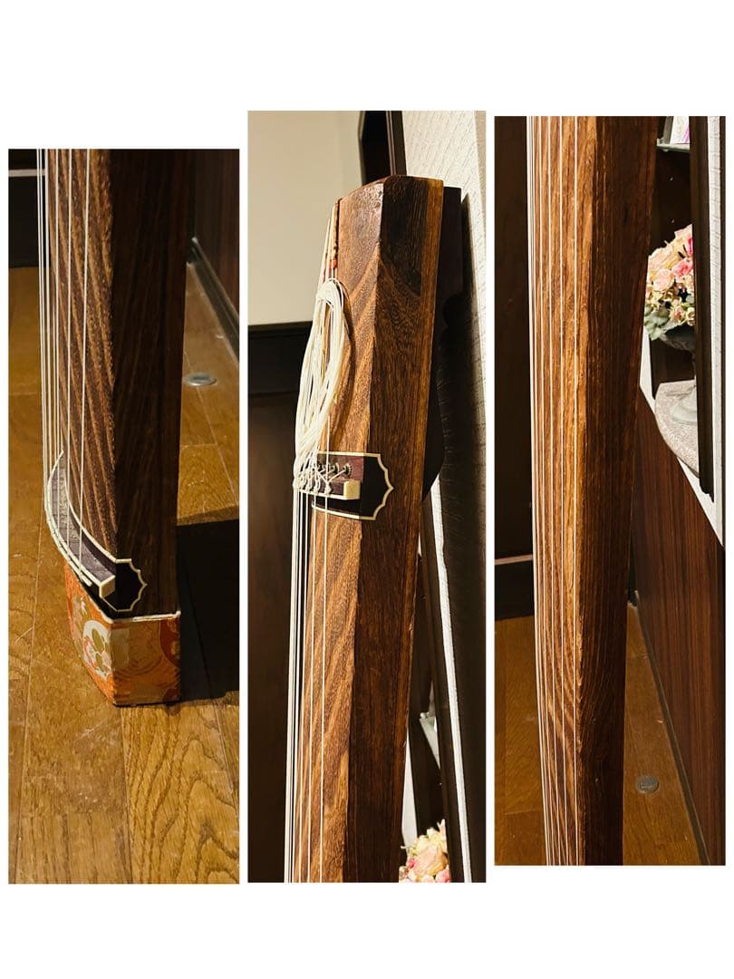 【良品】琴　和楽器　弦楽器 13弦 和琴 木製 13弦琴 ⑤