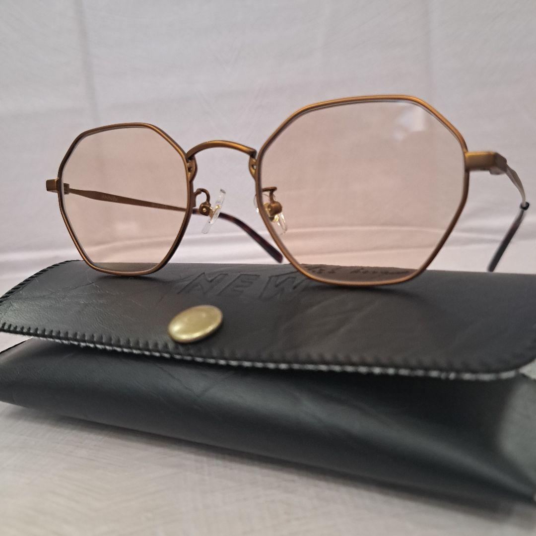 NEW.サングラス ANNEX C-2 アンティークゴールド(ブラウン) 男女兼