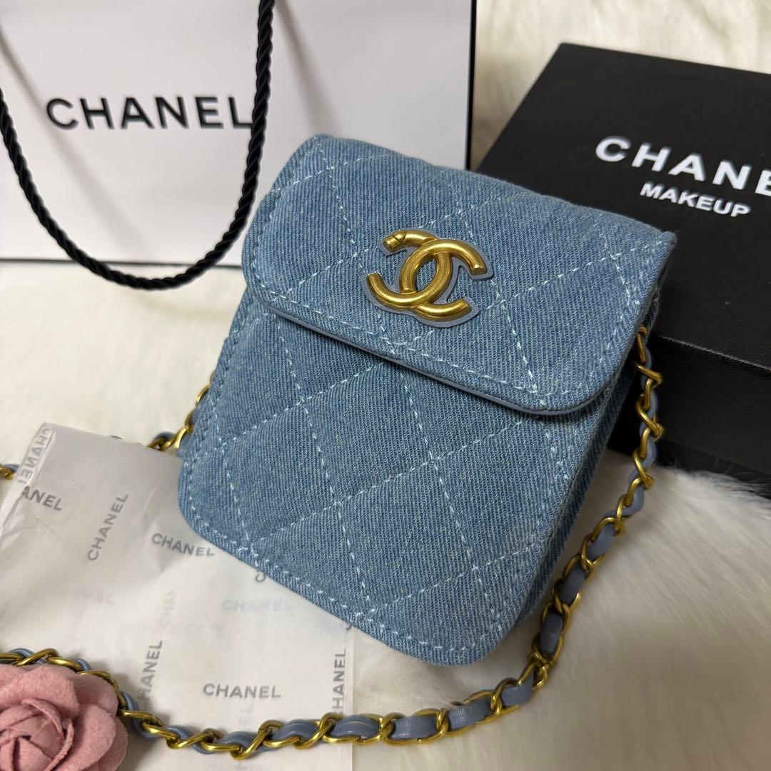 CHANEL シャネル　ノベルティ　デニム ミニキルティング ショルダーバッグ