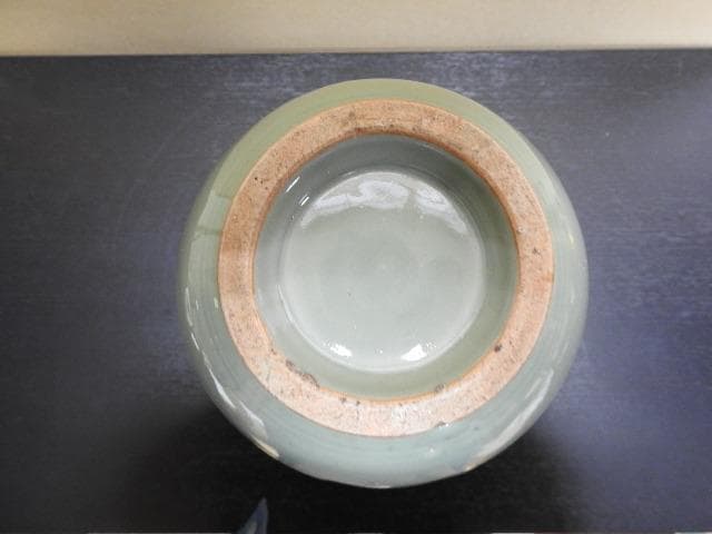 三田青磁耳付花器　保存箱　MA79