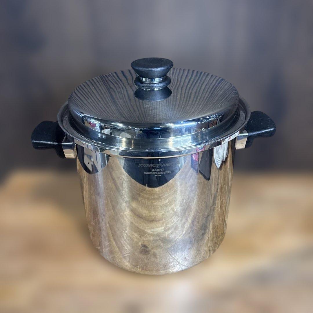 18/8ステンレス アムウェイ クイーン 10L シチューパン