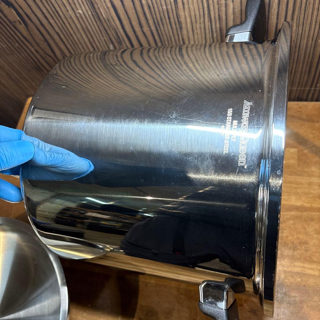 18/8ステンレス アムウェイ クイーン 10L シチューパン