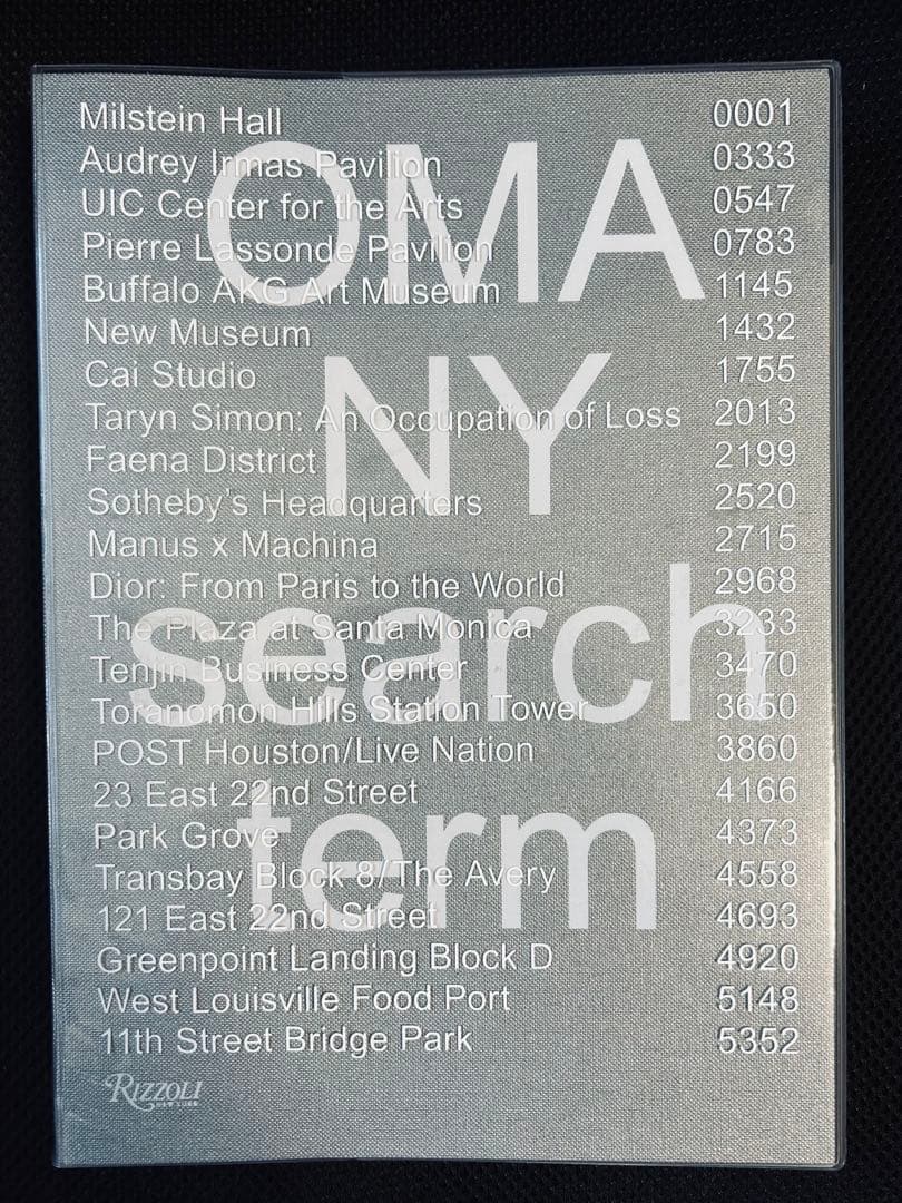 OMA NY: Search Term重松象平 / OMA モノグラフ