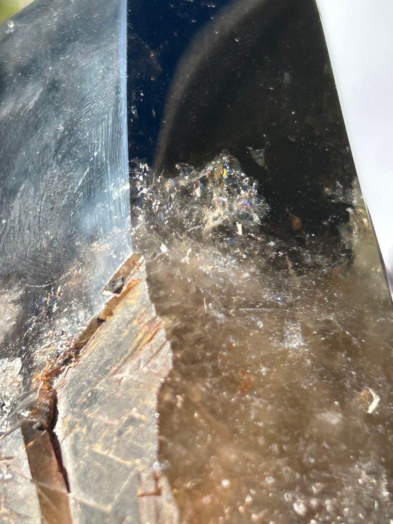 ⭐️モリオンポイント♡BIGサイズ　木の専用台座セット　魔除け　邪鬼　浄化　⭐️