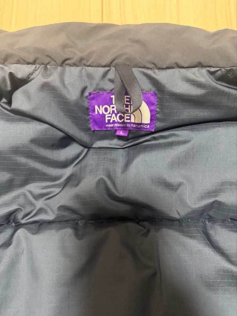ノースフェイス　ダウンベスト　パープルレーベル　インディゴ