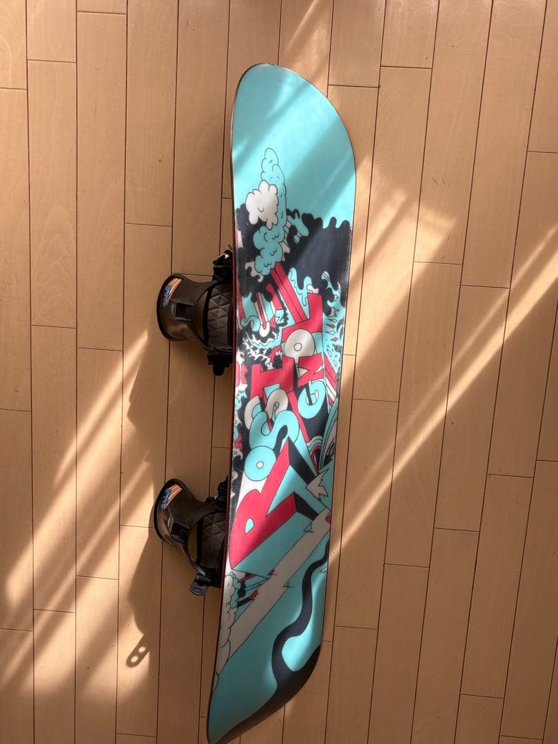 ロシニョール　スノーボード板110cm ビンディングサロモン2点セット