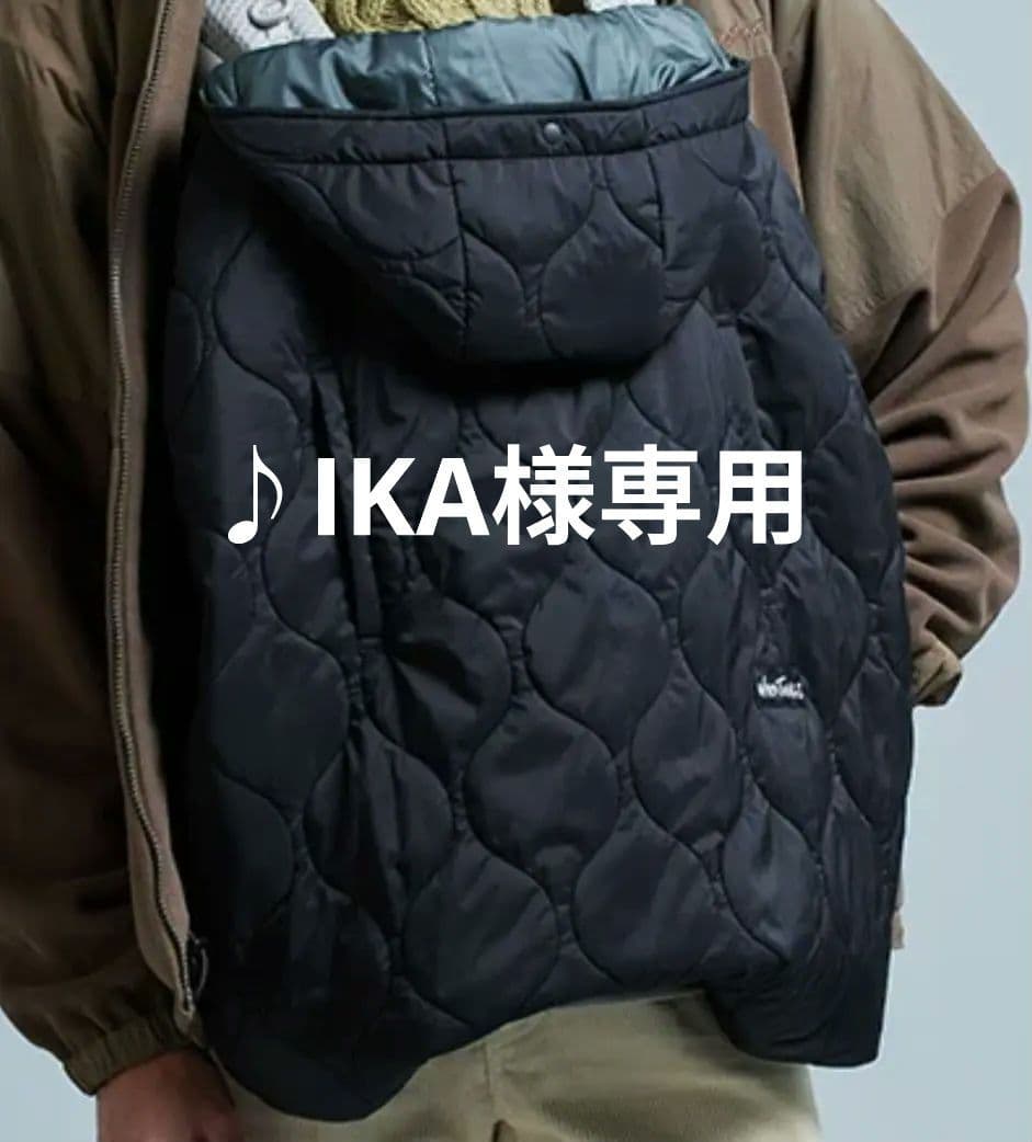 【新品未使用】WILD THINGS ブラック キルティング防寒ケープ