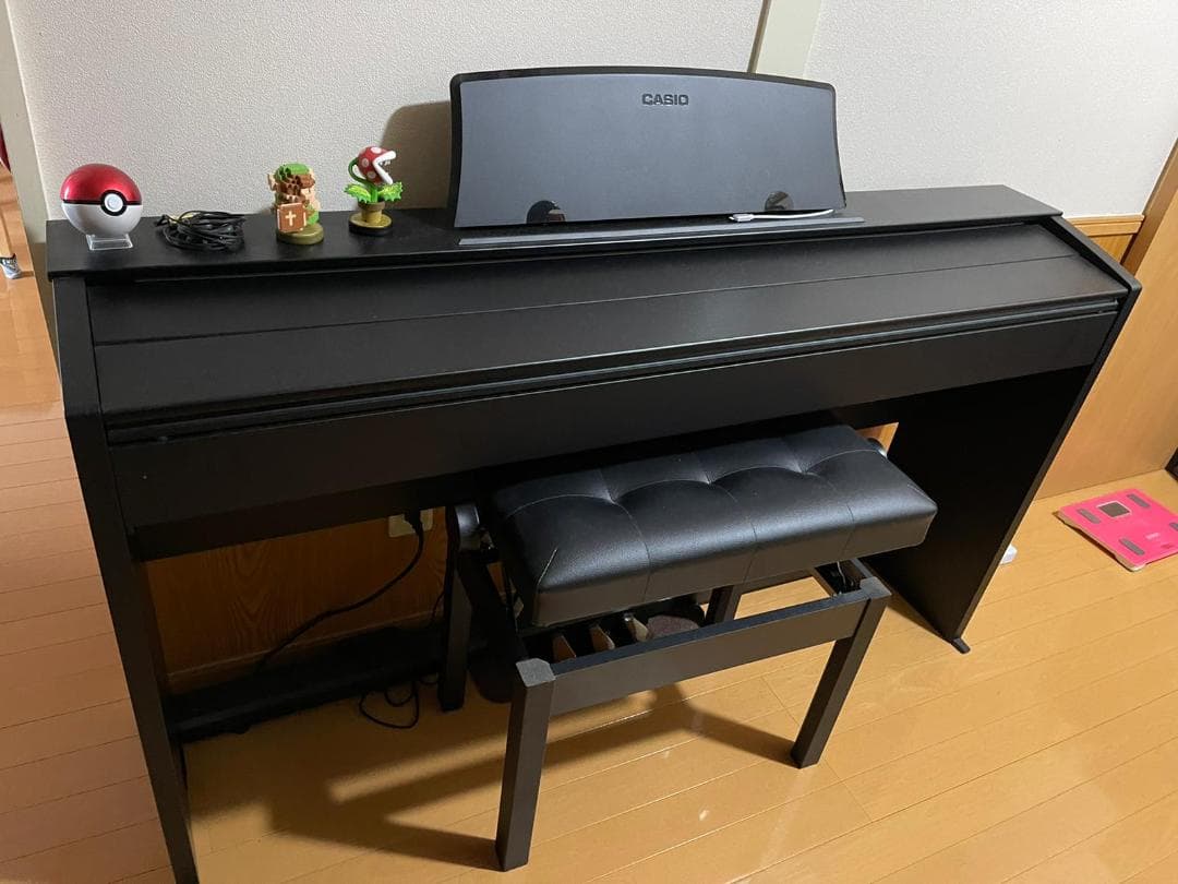 CASIO 電子ピアノ ブラック ベンチ付き