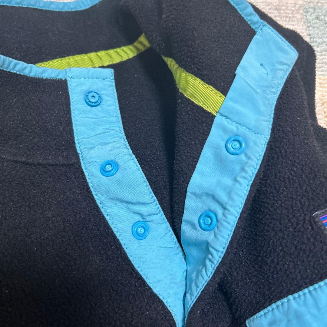 Patagonia プルオーバーフリース 黒/青