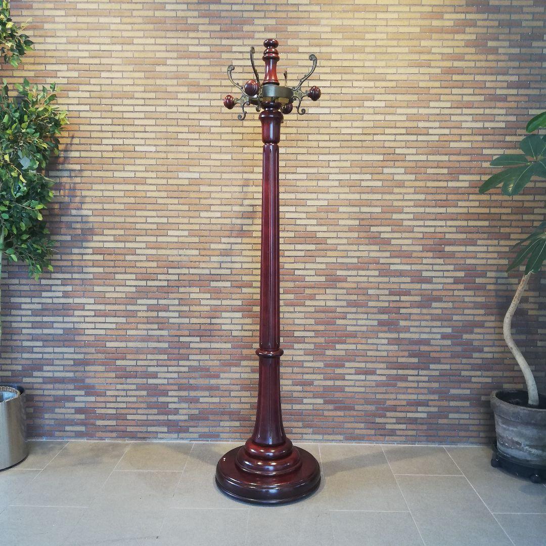 Φ【美品】karimoku カリモク家具 高級ポールハンガーラック アンティーク