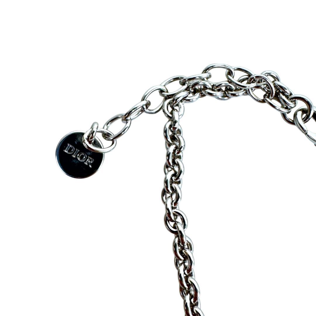 Christian Dior ダブルチェーンネックレス CD NECKLACE