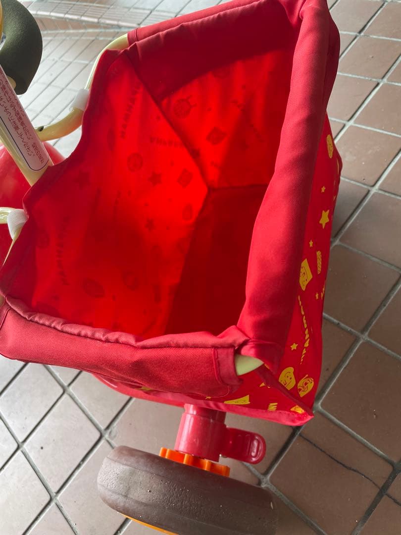 【中古】三輪車　アンパンマン　デラックスR