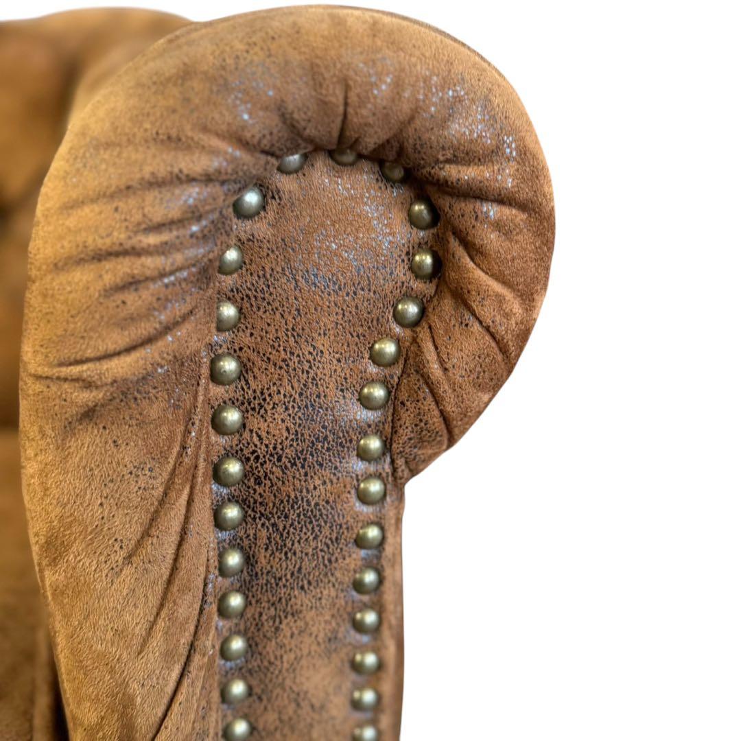 HR639 VINCENT コンパクトチェスターフィールド シングルソファ