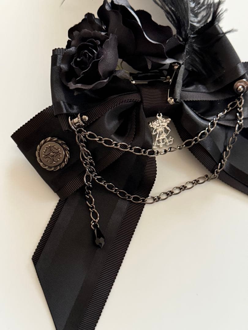 アリパイ La petit chaperon noir リボンクリップ 黒×黒