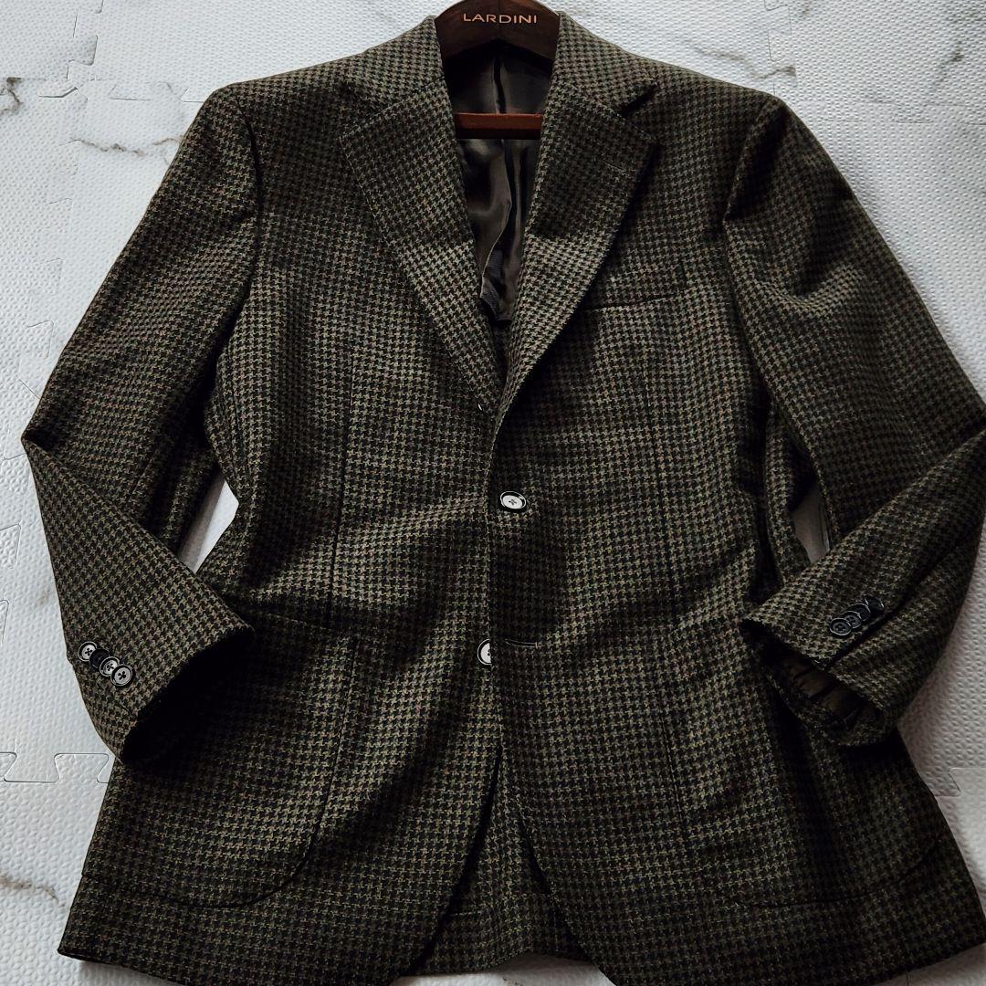 極美品✨デペトリロ 近年モデル テーラードジャケット カシミヤ 千鳥格子