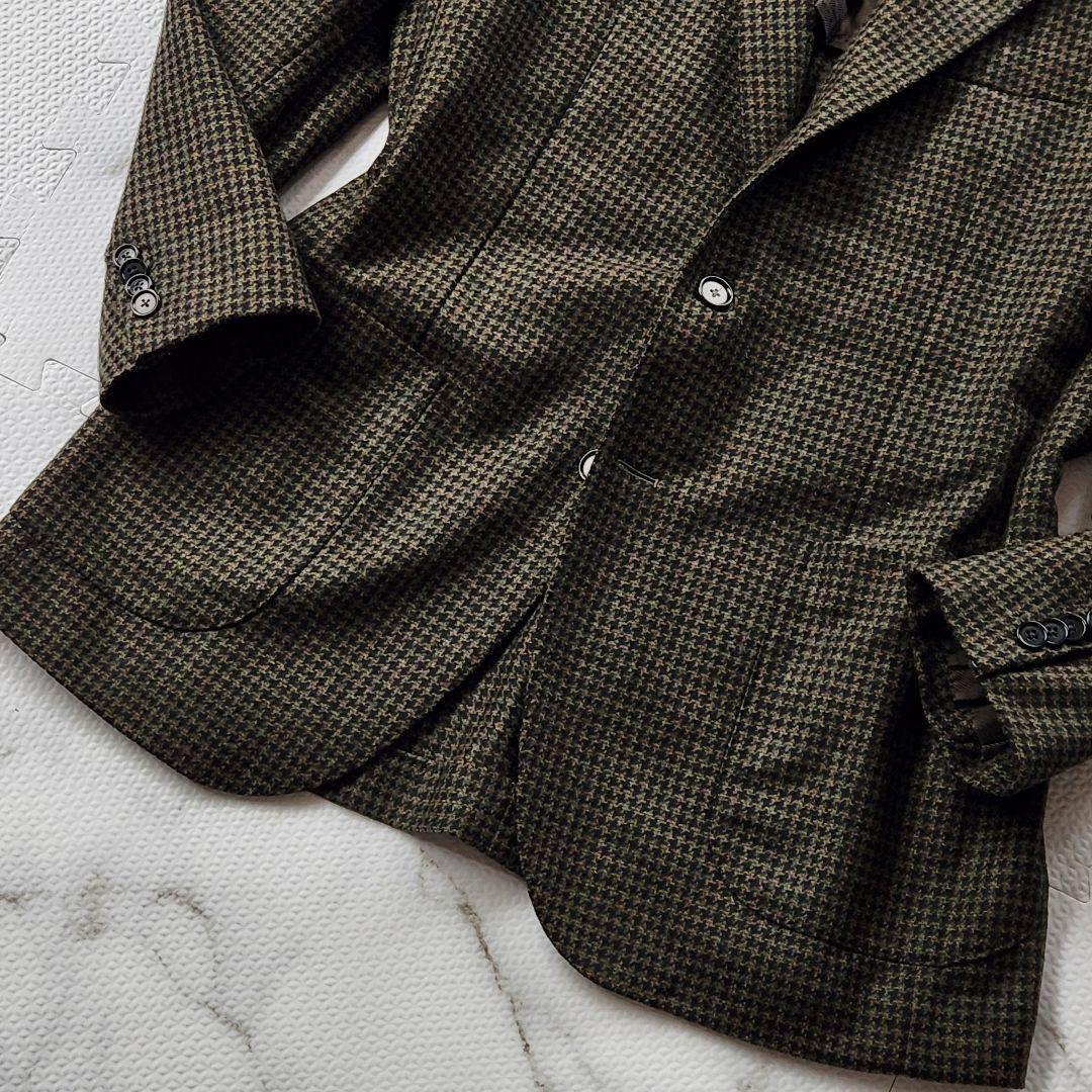 極美品✨デペトリロ 近年モデル テーラードジャケット カシミヤ 千鳥格子