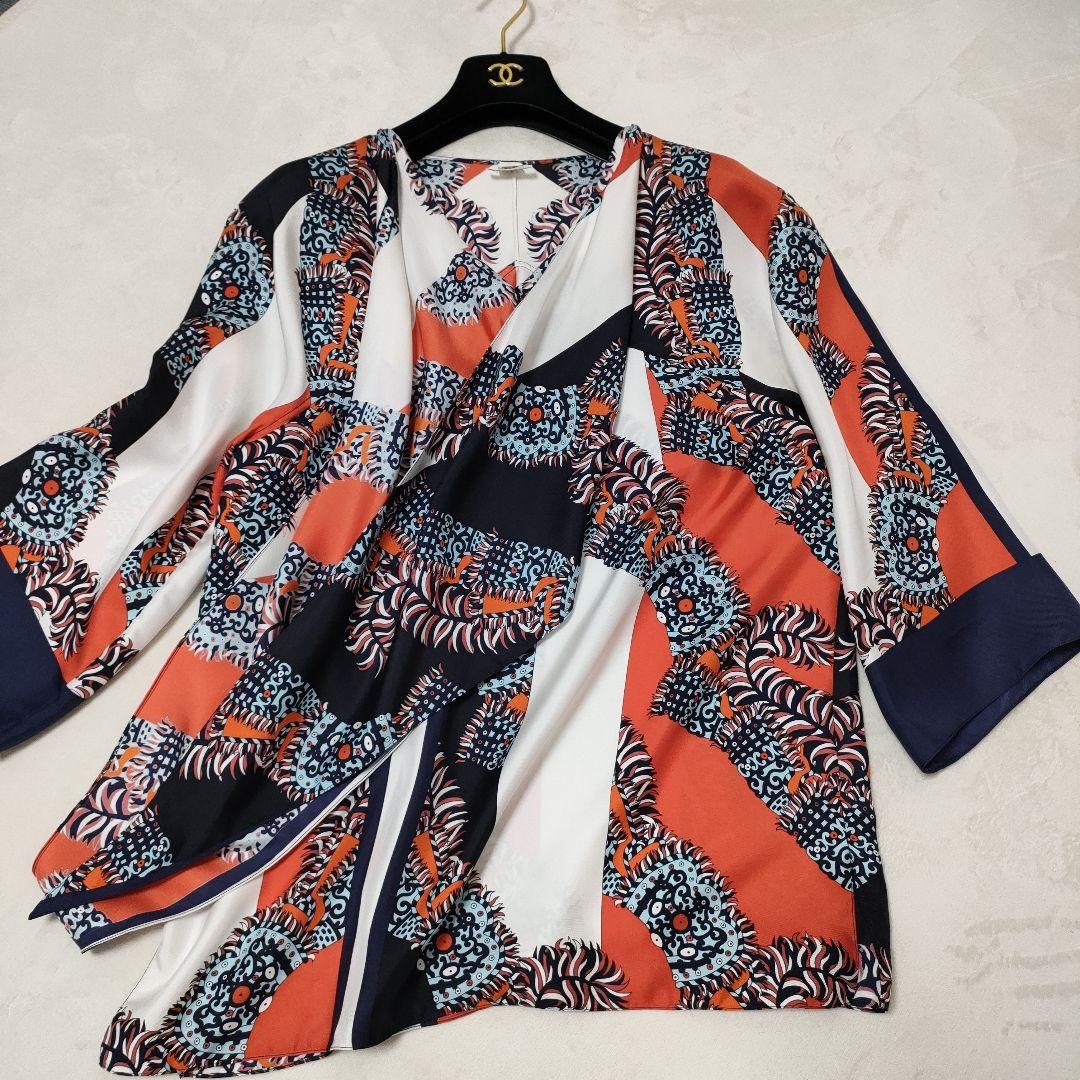 極美品❢HERMES　エルメス　チュニック　SILK100%　トップス