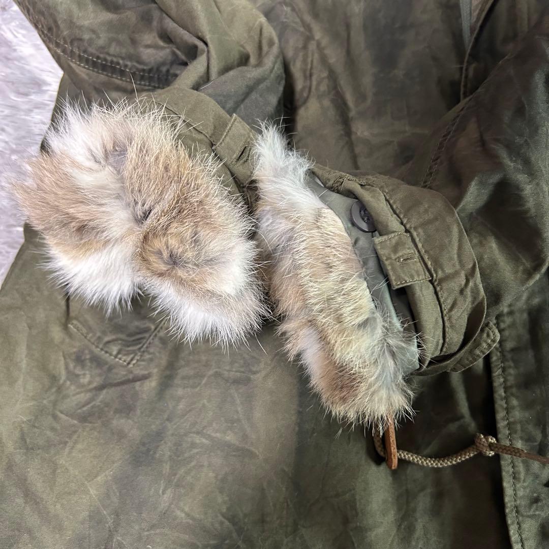 SAGE DE CRET サージュデクレ　モッズコート　ファー付き　着脱可能　M