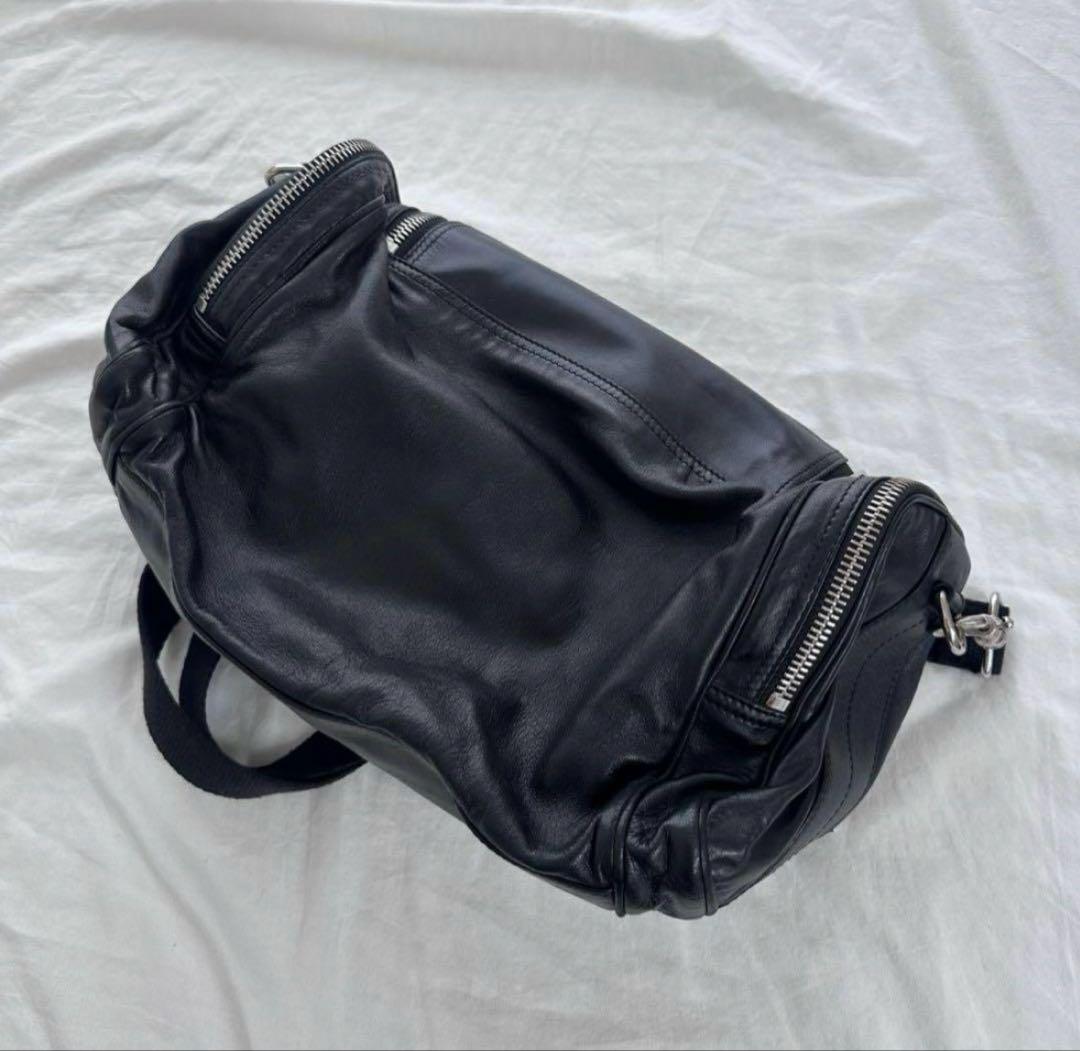 【23日まで値下げ中】dior homme レザー ショルダー ドラムバッグ