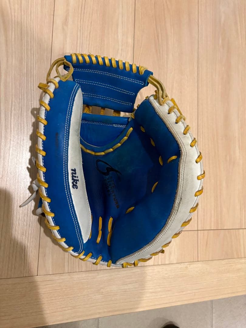 Nike 軟式グローブ 青/白/黄