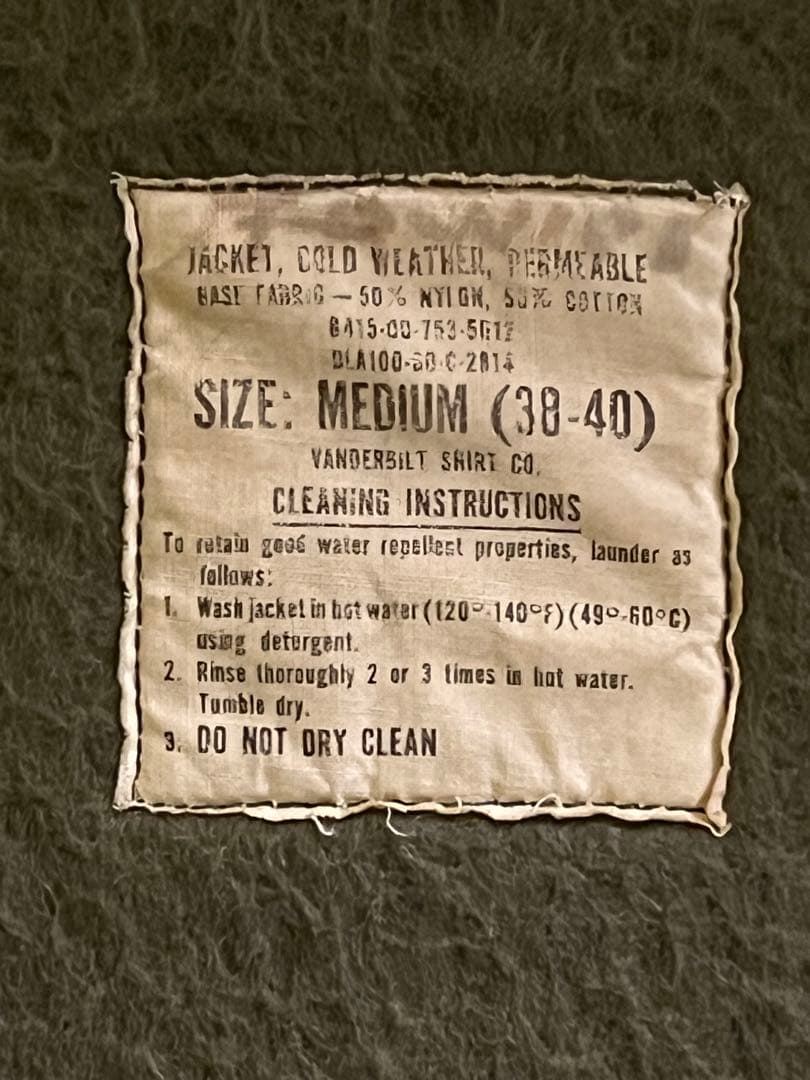 A-2 デッキジャケット　ステンシル入り　実物本物　ベルベルジン　遊歩道