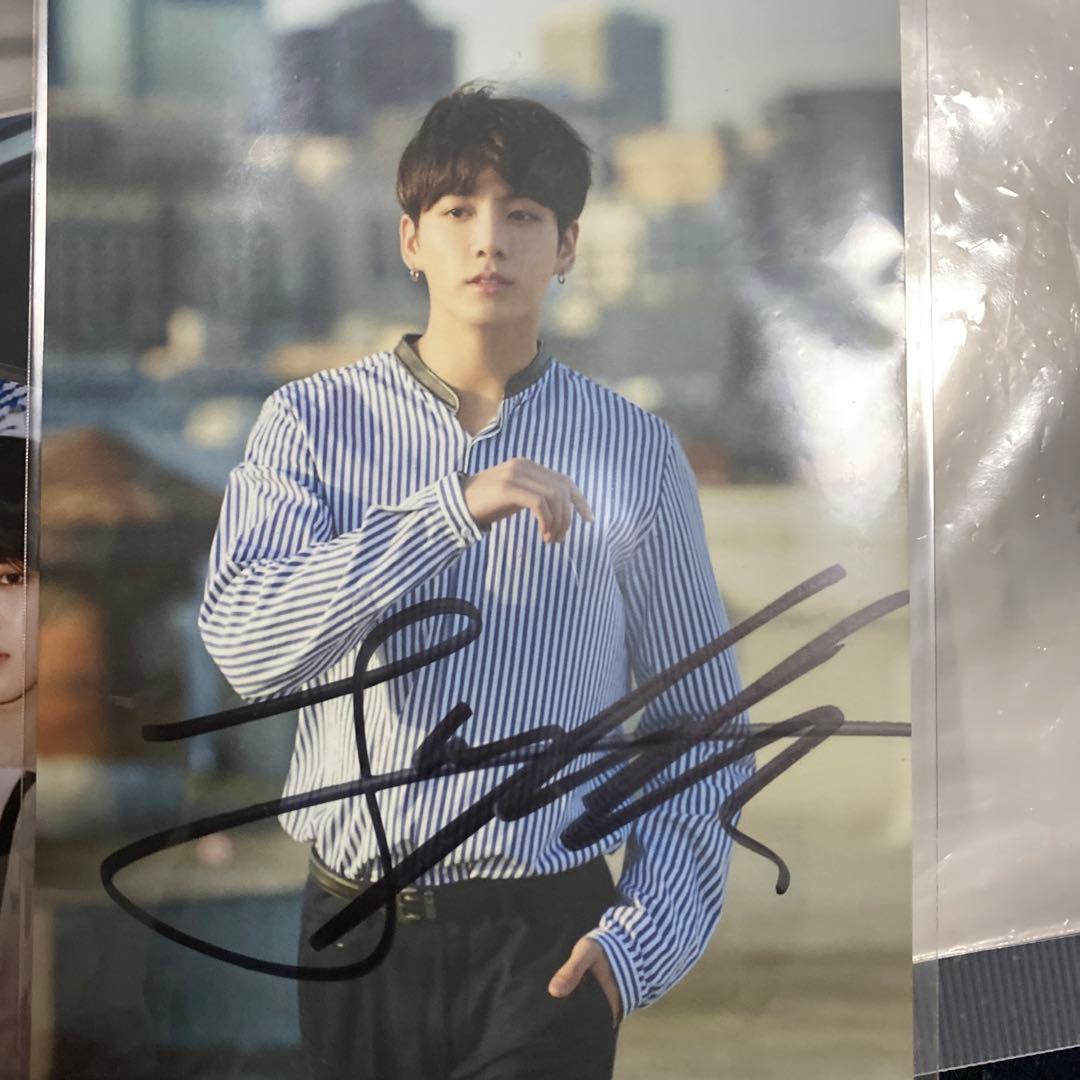 防弾少年団　グク　サイン　直筆　ポストカード