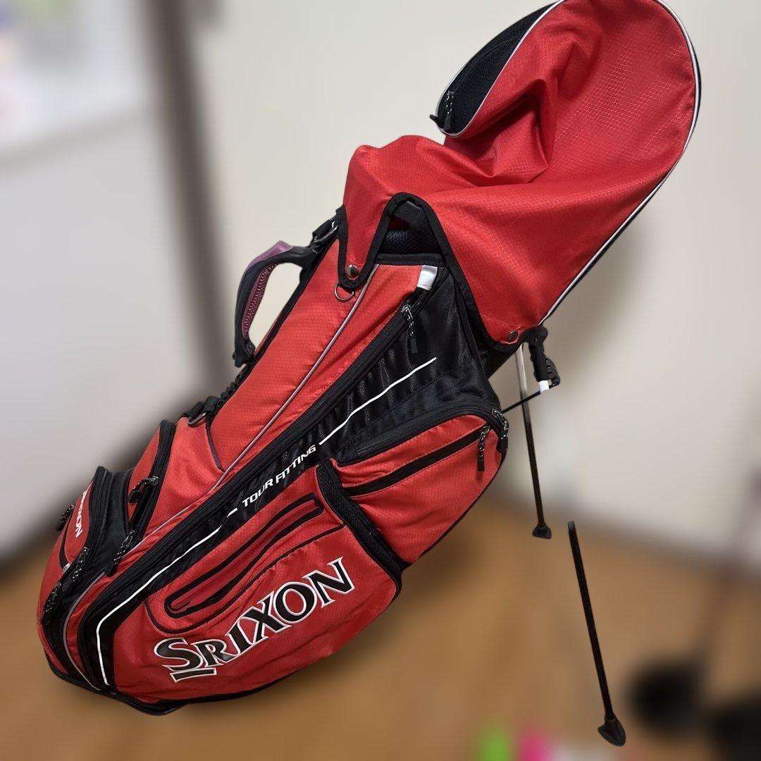 ゴルフクラブセット 赤 SRIXONケース付 15本