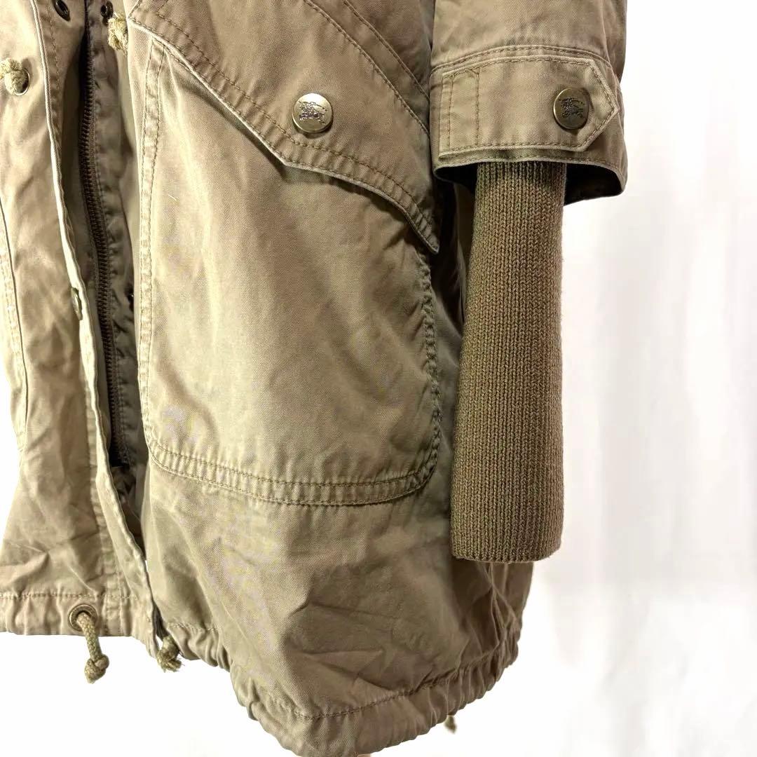 バーバリーブルーレーベル モッズコート 38 ノバチェック ライナー付