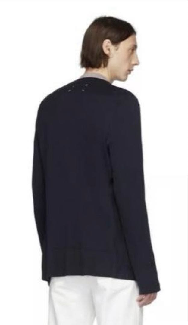 マルジェラ　ノーカラージャケット ネイビー　希少54