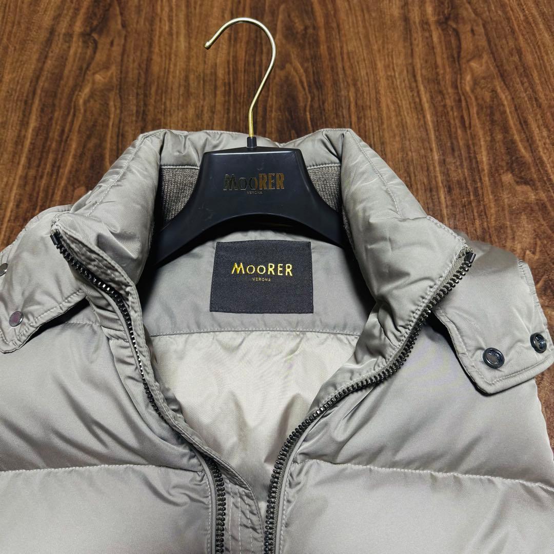 サイズ44　MOORER ムーレー　FIRE-WK ダウンベスト　グレージュ