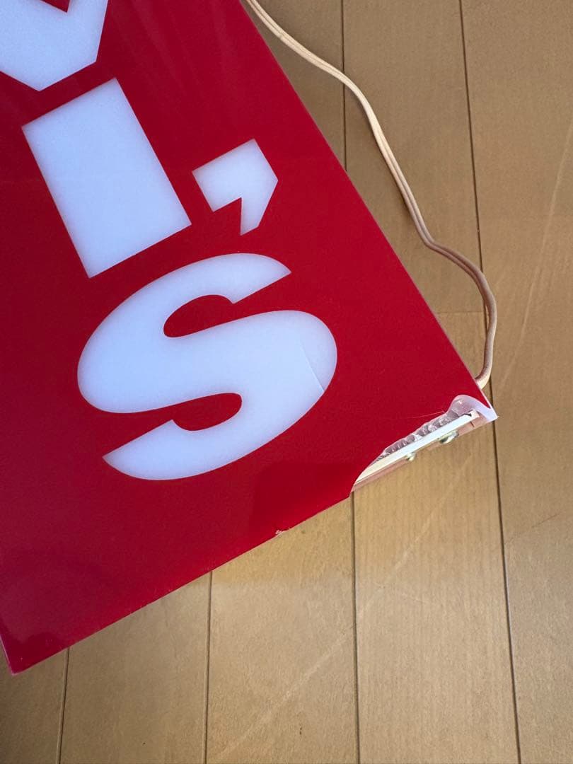 LEVI’Sリーバイスディスプレイライト 販促 店頭 非売品 コーナーサイン