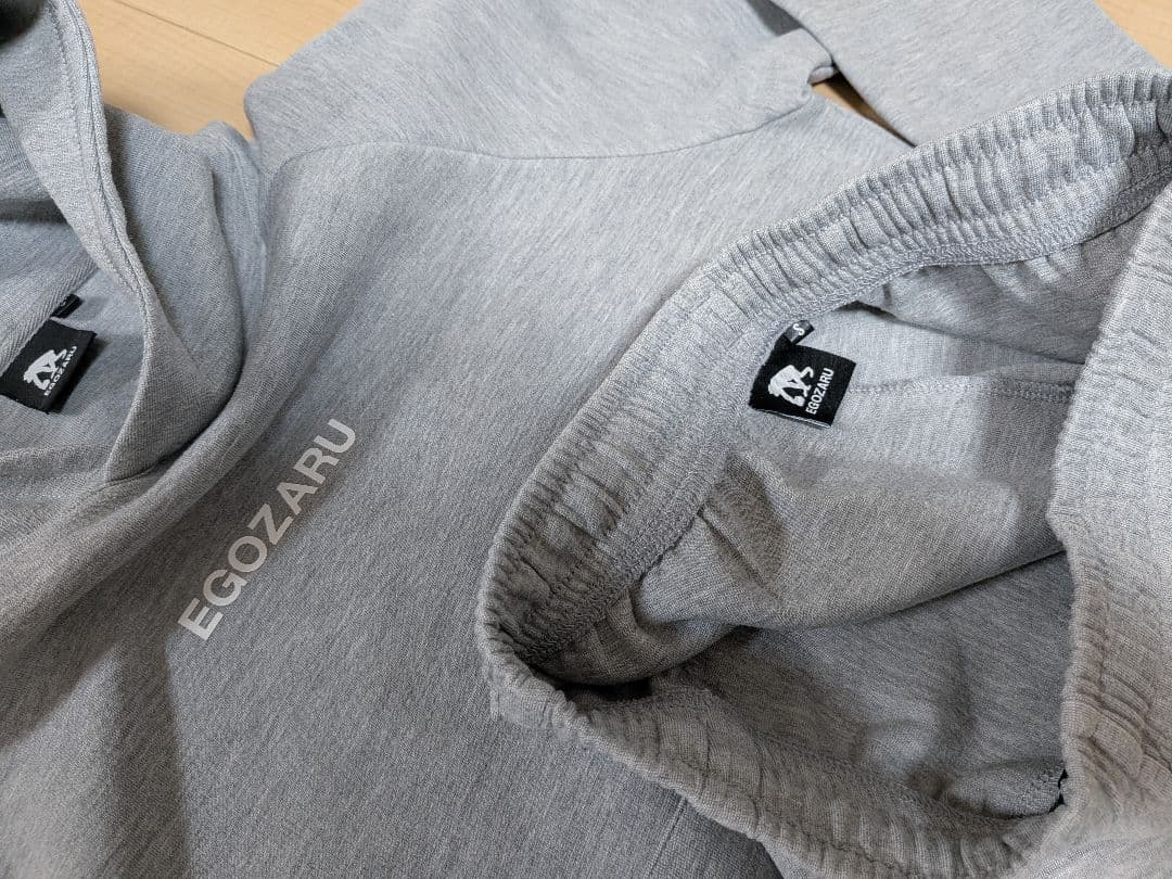 EGOZARU　セットアップ　グレー　S　パーカー