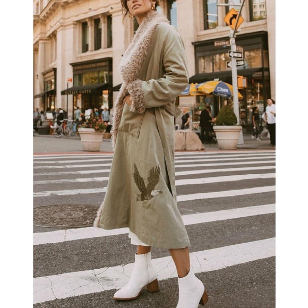 新品　spell&the gypsy スペル　ファー　ロングコート　ガウン