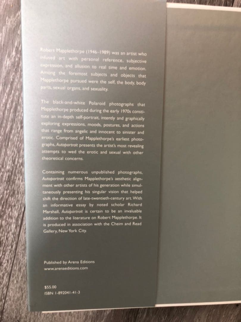 レアな一品　Robert Mapplethorpe Autoportrait