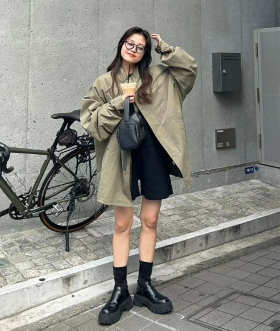 マルチウェイM-65スタンドネックビッグシルエットショートモッズコート