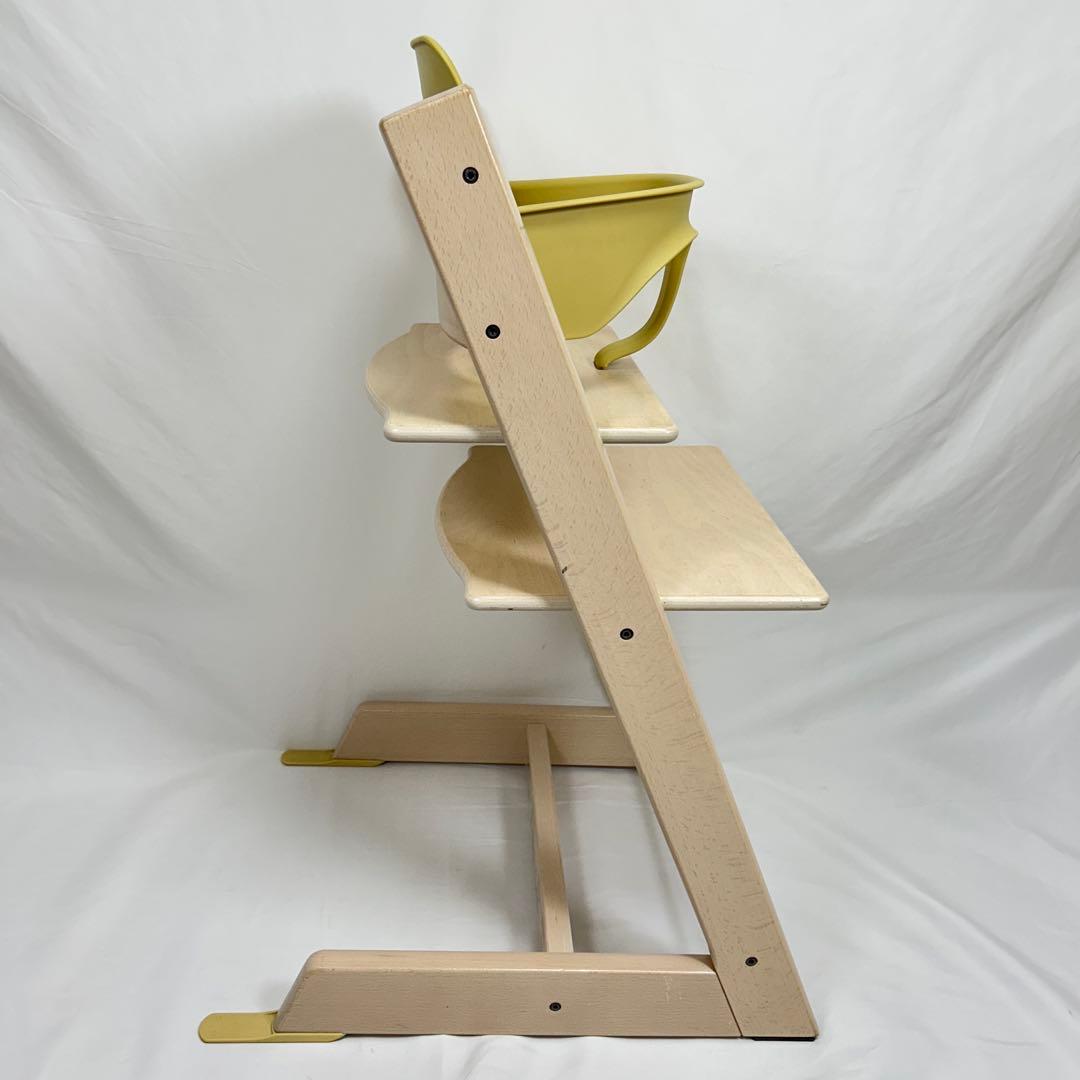 ストッケ トリップトラップ ホワイトウォッシュ ベビーセット付き No.4〜